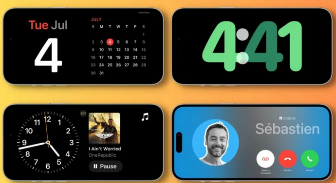 白城苹果手机维修分享iOS17横屏充电待机显示有什么好处 