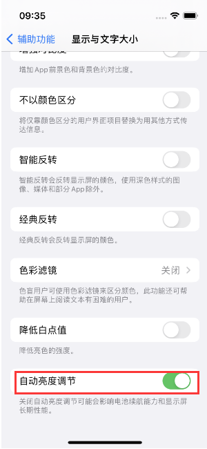 白城苹果15维修店分享iPhone 15 Pro系列屏幕亮度 