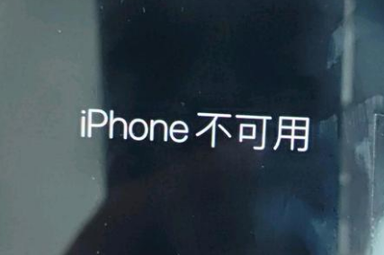 白城苹果服务网点分享锁屏界面显示“iPhone 不可用”如何解决 